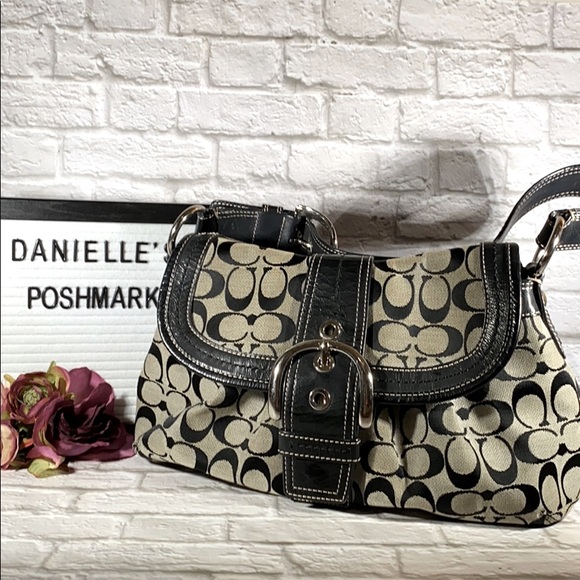 Coach Handbags - Authentic Coach Shoulder Bag in Signature Canvas